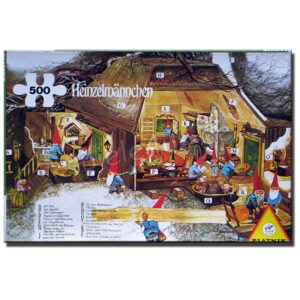 Heinzelmännchen im Haus 500 Teile Puzzle