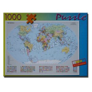 Politische Weltkarte 1000 Teile Puzzle