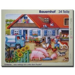 Rahmenpuzzle 34 Teile Bauernhof