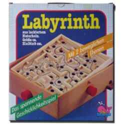 Labyrinth Holz Kugellabyrinth mit 2 Ebenen