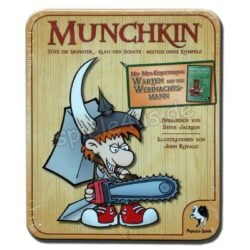 Munchkin mit Warten auf den Weihnachtsmann