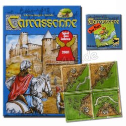 Carcassonne  mit Promos Die Katharer + Der Fluss