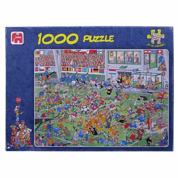 Puzzle 1.000 Teile Jan van Haasteren Fußballspiel