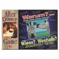 After Dinner game Partyspiel Warum haben Zebras Streifen