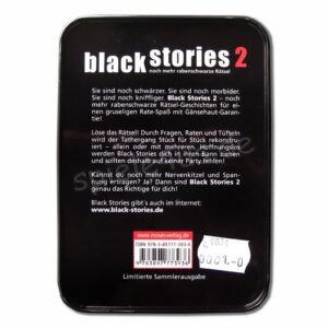 Black Stories 2 limitierte Sammlerausgabe Metallbox