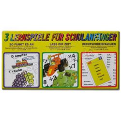 3 Lernspiele für Schulanfänger