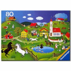 Puzzle Leben im Dorf 80 Teile