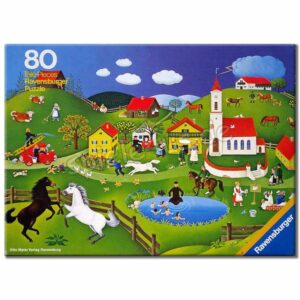 Puzzle Leben im Dorf 80 Teile