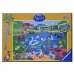 2 x 20 Teile Puzzle Leben am und im Teich