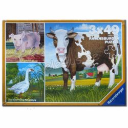 3 x 49 Teile Puzzle Haustiere