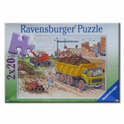 2 x 20 Teile Puzzle Baustelle