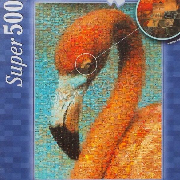 Flamingo Photomosaic 500 Teile Puzzle
