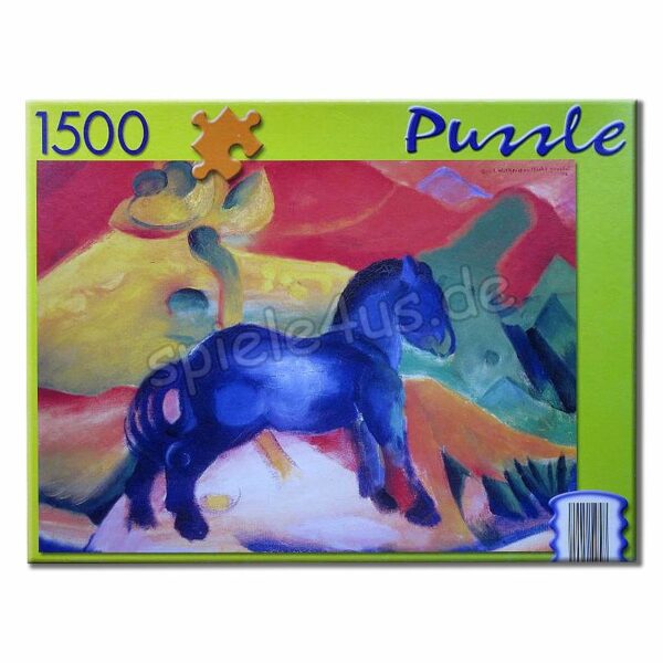 1.500 Teile Puzzle Das blaue Pferdchen