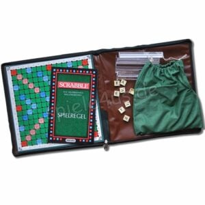 Scrabble in Reißverschlusstasche