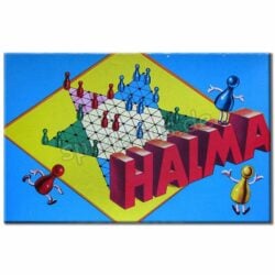 Halma 802 alt blau mit 3D Schriftzug