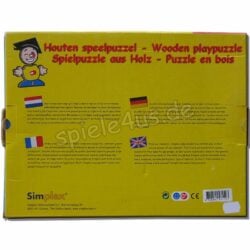 Spielpuzzle aus Holz Baustelle