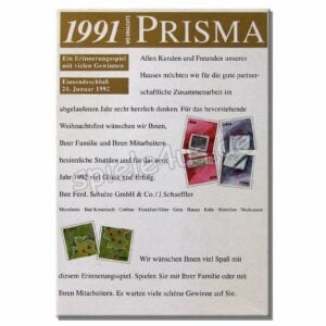 1991 Weihnachts Prisma Erinnerungsspiel