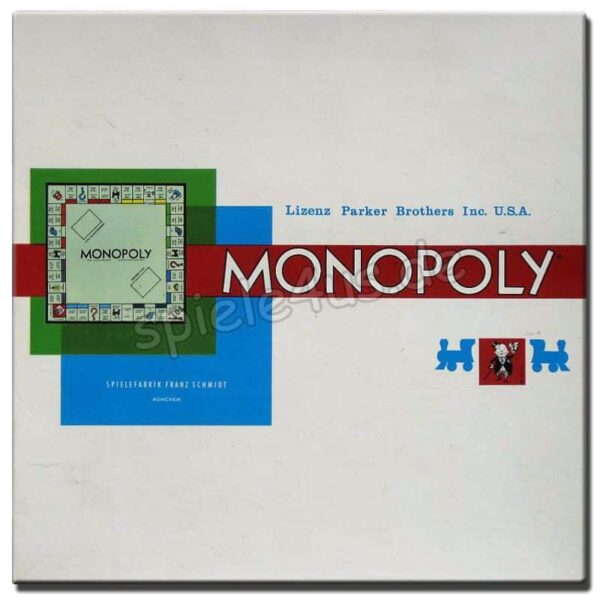 Monopoly Spielefabrik Franz Schmidt Holz DM