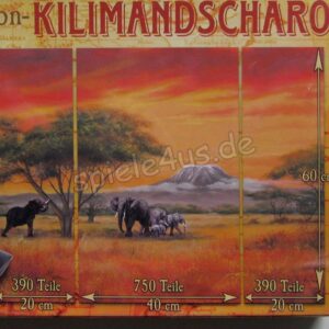 Kilimandscharo Triptychon-Puzzle 1530 Teile