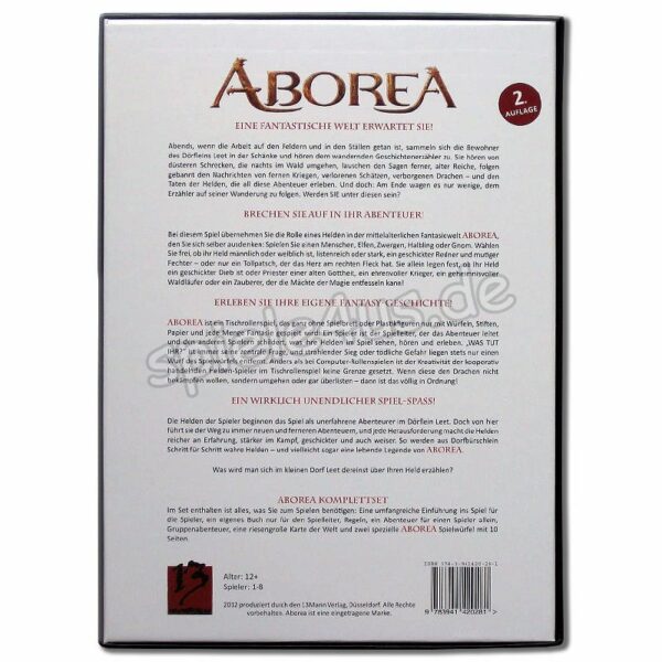 Aborea Tischrollenspiel 2. Auflage