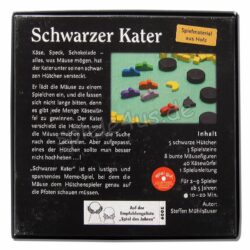 Schwarzer Kater Versteckspiel