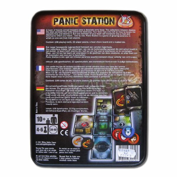 Panic Station Metalldose mit 6 Bonuskarten