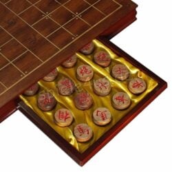 XiangQi Chinesisches Schach Holz mit großen Spielsteinen