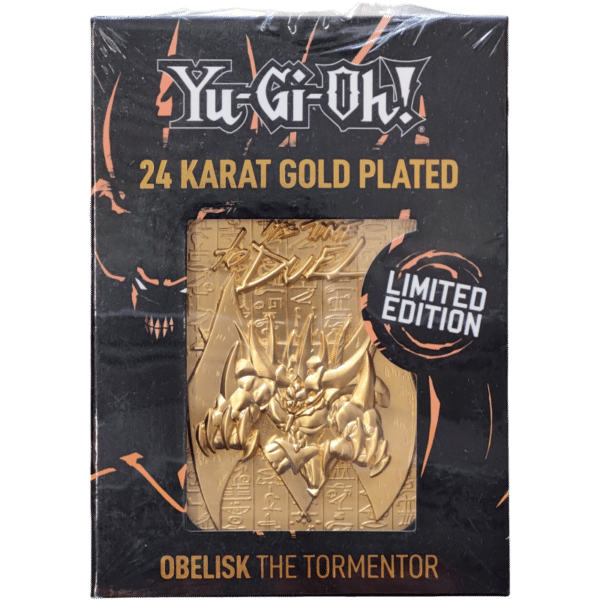YuGiOh! Limited Edition 24K Gold plated obelisk the formentor
