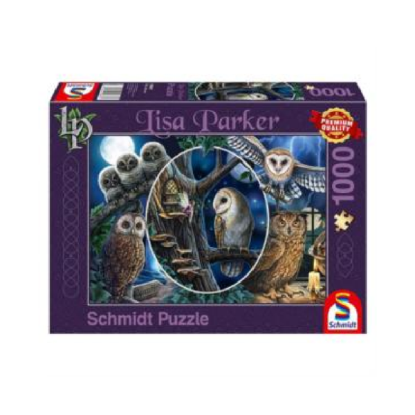 Lisa Parker: Geheimnisvolle Eulen, 1.000 Teile Puzzle Schmidt 59667